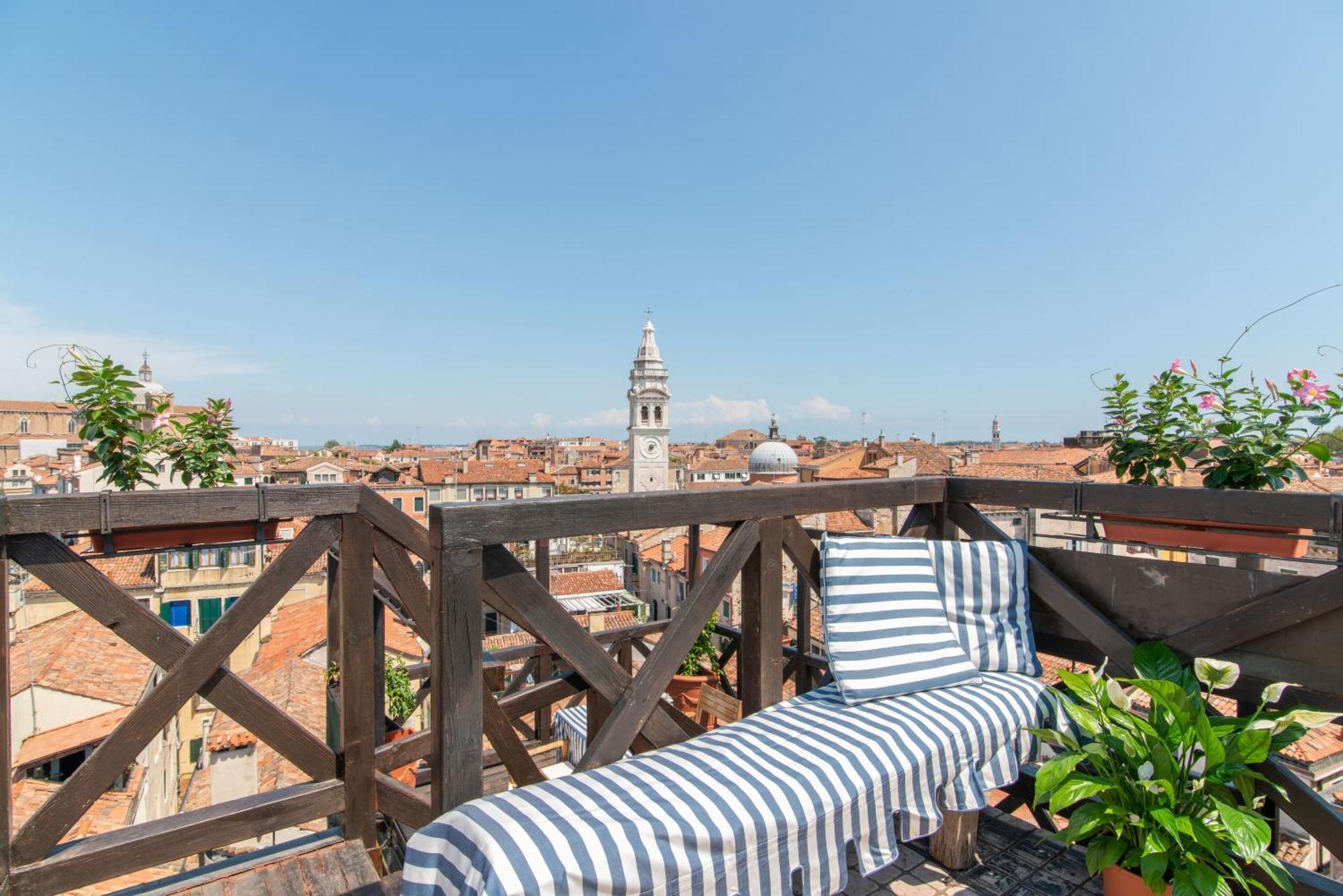 Penthouse With Rooftop Terrace And 360 Views Of Venice - Venice5Th Ngoại thất bức ảnh