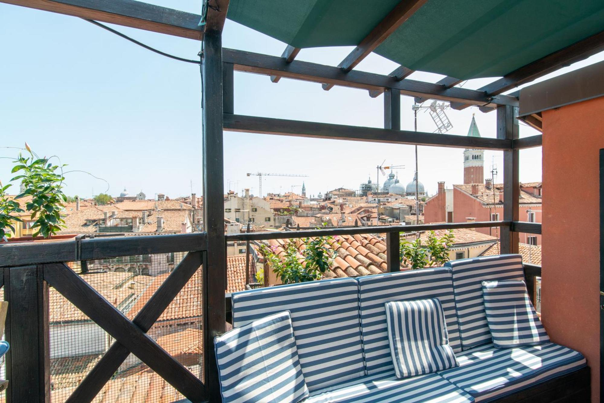Penthouse With Rooftop Terrace And 360 Views Of Venice - Venice5Th Ngoại thất bức ảnh
